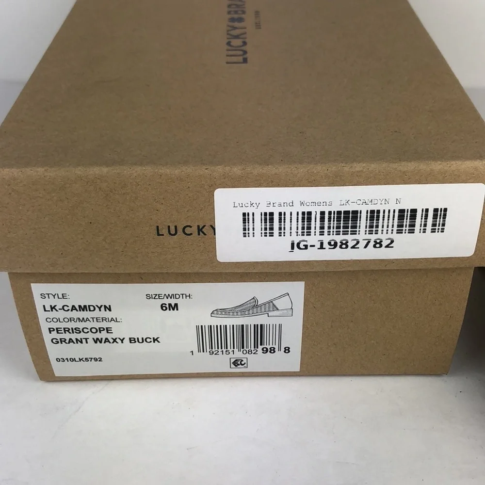 NEW Lucky Brand Camdyn Minimalist Cut Out Leather Loafer Flats 6 - Picture 10 of 10